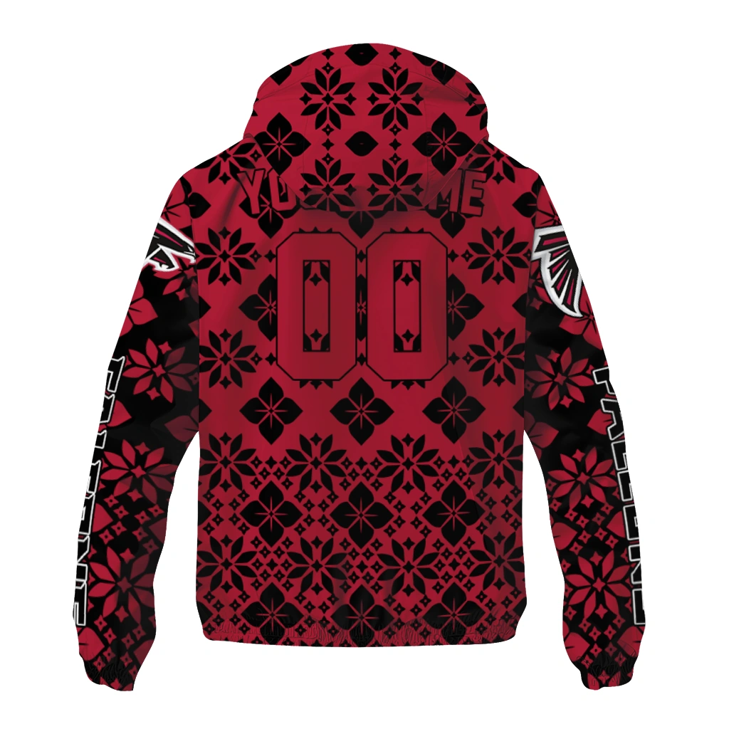 customized atlanta falcons geometric blossom red windbreaker jacket fashion forward customized atlanta falcons geometric blossom red windbreaker jacket fashion forward