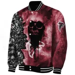 customized atlanta falcons skull cluster red varsity jacket best selling