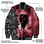 customized atlanta falcons skull cluster red varsity jacket best selling