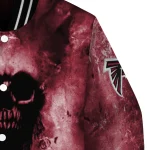 customized atlanta falcons skull cluster red varsity jacket best selling