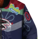 customized atlanta falcons spongebob playtime red blue bomber jacket best selling