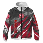 customized atlanta hawks claw mesh red gray windbreaker jacket best selling