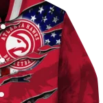 customized atlanta hawks patriotic claw marks red varsity jacket best selling