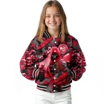 customized atlanta hawks skull horde red varsity jacket best selling