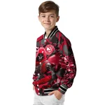 customized atlanta hawks skull horde red varsity jacket best selling