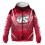customized atlanta hawks us rock star red windbreaker jacket best selling