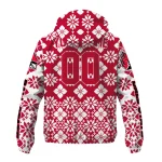 customized ball state cardinals geometric blossom red windbreaker jacket best selling