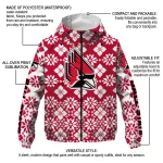 customized ball state cardinals geometric blossom red windbreaker jacket best selling