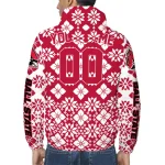 customized ball state cardinals geometric blossom red windbreaker jacket best selling