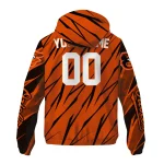 customized baltimore orioles abstract streaks orange windbreaker jacket best selling