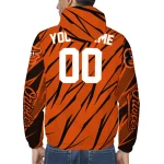 customized baltimore orioles abstract streaks orange windbreaker jacket best selling