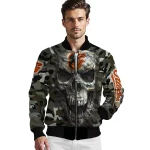 customized baltimore orioles camouflage skull camouflage bomber jacket best selling