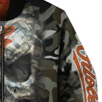 customized baltimore orioles camouflage skull camouflage bomber jacket best selling