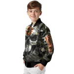 customized baltimore orioles camouflage skull camouflage bomber jacket best selling