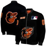 customized baltimore orioles claw fragment black bomber jacket best selling