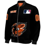 customized baltimore orioles claw fragment black bomber jacket best selling