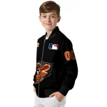 customized baltimore orioles claw fragment black bomber jacket best selling