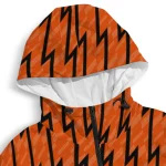 customized baltimore orioles lightning strike grid orange windbreaker jacket best selling