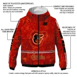 customized baltimore orioles shards cluster orange windbreaker jacket best selling