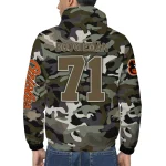 customized baltimore orioles skull camo camouflage windbreaker jacket best selling