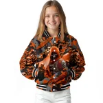 customized baltimore orioles skull horde orange varsity jacket best selling