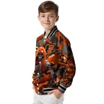 customized baltimore orioles skull horde orange varsity jacket best selling
