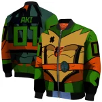 customized baltimore orioles turtle armor bomber jacket best selling