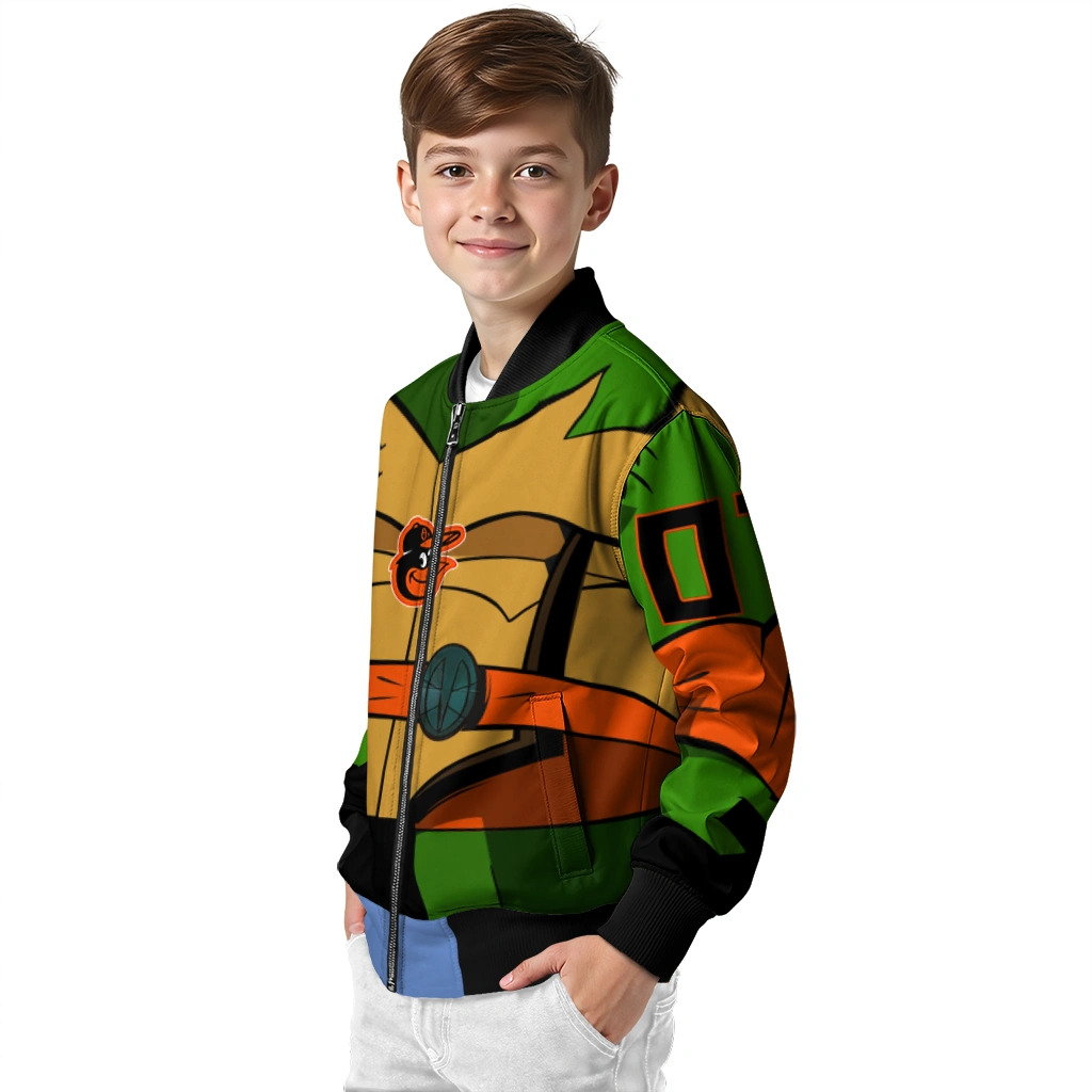customized baltimore orioles turtle armor bomber jacket trendy customized baltimore orioles turtle armor bomber jacket trendy