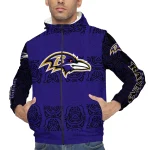 customized baltimore ravens cat eyes purple windbreaker jacket best selling