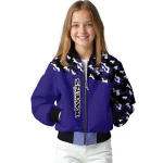 customized baltimore ravens freedom claw purple bomber jacket best selling