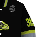 customized baltimore ravens heartbeat accent black green varsity jacket best selling