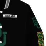 customized baylor bears american flag skull black varsity jacket best selling