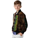 customized baylor bears flag wood brown bomber jacket best selling