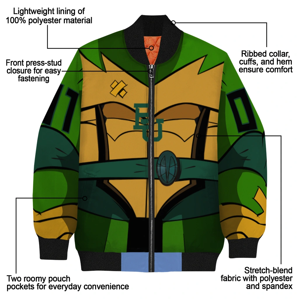 customized baylor bears turtle armor bomber jacket new arrival customized baylor bears turtle armor bomber jacket new arrival