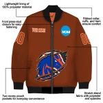 customized boise state broncos claw mark orange bomber jacket best selling