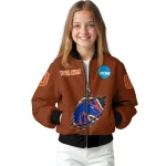 customized boise state broncos claw mark orange bomber jacket best selling