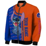 customized boise state broncos stitch laughing orange bomber jacket best selling