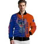 customized boise state broncos stitch laughing orange bomber jacket best selling