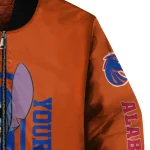 customized boise state broncos stitch laughing orange bomber jacket best selling