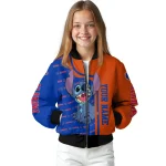 customized boise state broncos stitch laughing orange bomber jacket best selling