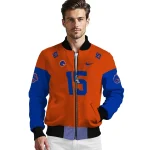 customized boise state broncos team patch orange bomber jacket best selling