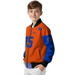 customized boise state broncos team patch orange bomber jacket best selling