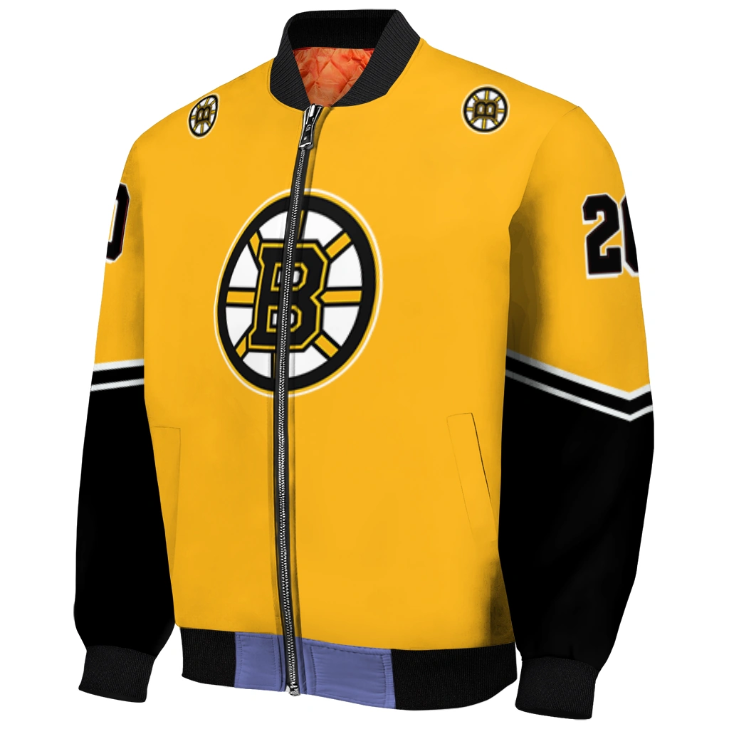 customized boston bruins chevron style gold bomber jacket fashion forward customized boston bruins chevron style gold bomber jacket fashion forward
