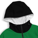 customized boston celtics flame trim green black windbreaker jacket fashion forward