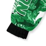 customized boston celtics shark art green windbreaker jacket best selling