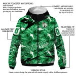 customized boston celtics shark art green windbreaker jacket best selling
