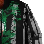 customized boston celtics star stripes green black bomber jacket best selling