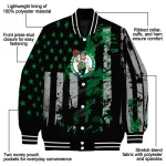 customized boston celtics star stripes green black varsity jacket best selling