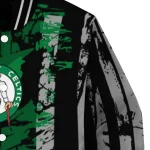 customized boston celtics star stripes green black varsity jacket best selling