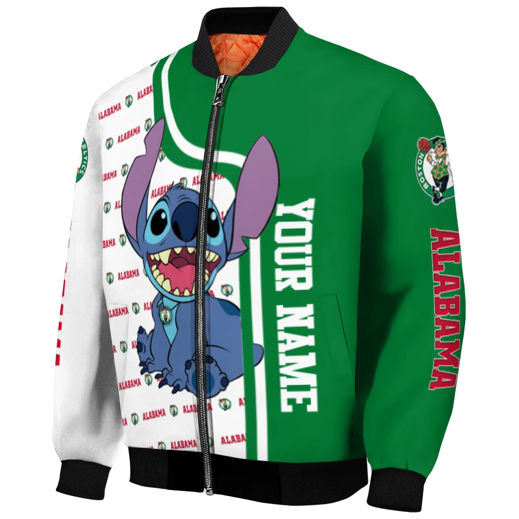 customized boston celtics stitch laughing green bomber jacket fashion forward customized boston celtics stitch laughing green bomber jacket fashion forward